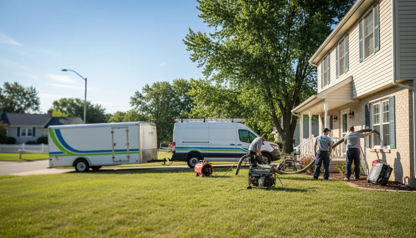 Flooded Basement Restoration And Cleanup With Repair in Hulbert, MI near me